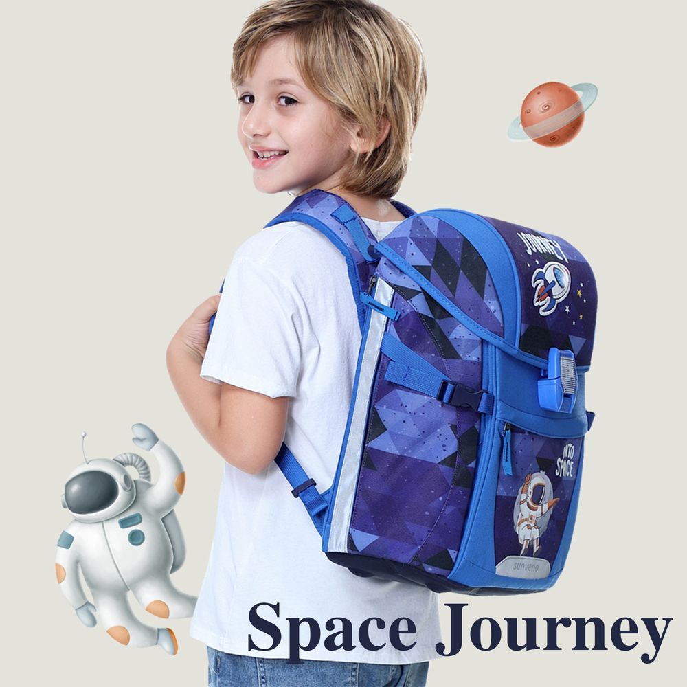 Sunveno - Space Ergonomic School Bag 15-inch - Blue