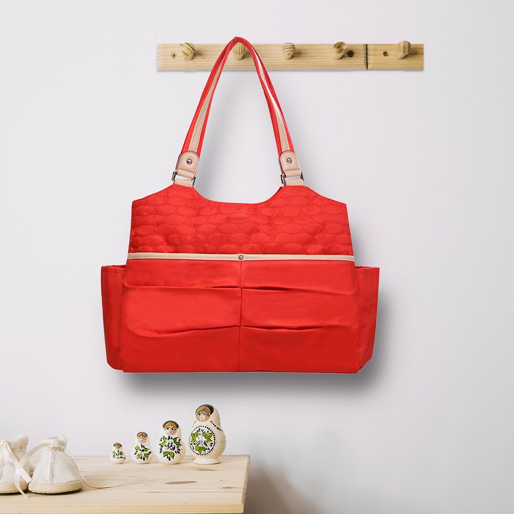 Sunveno - Fashion Diaper Tote Bag - Red