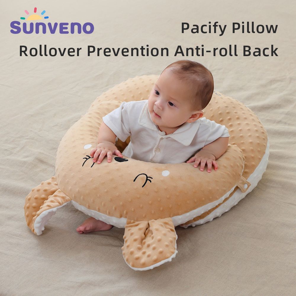 Sunveno - Anti-Reflux Feeding Pillow With C Shape Seating Pillow - Coffee