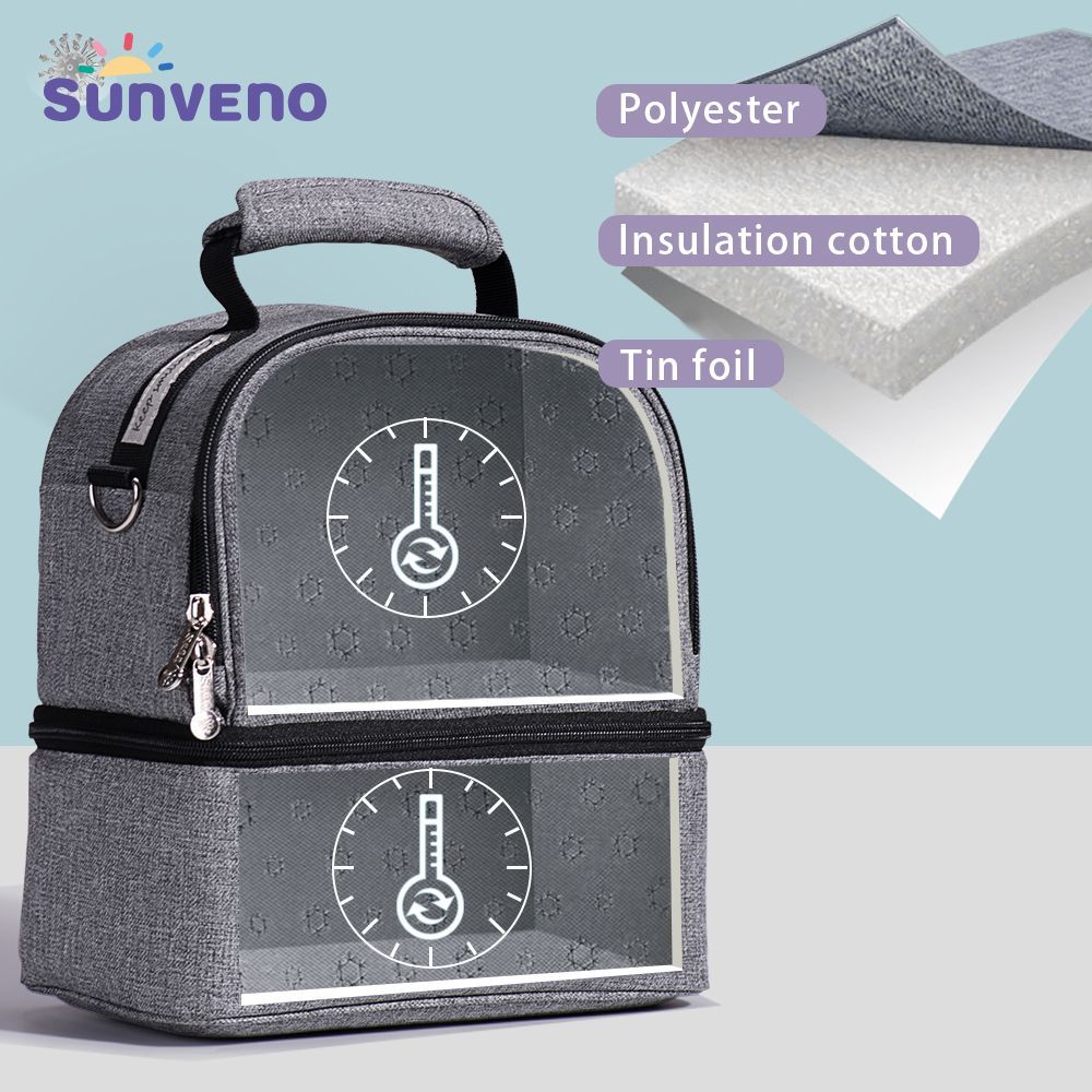 Sunveno - Insulated Office Lunch Bag - Space Grey