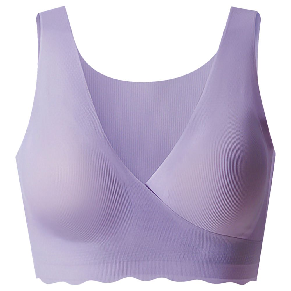 Sunveno - Maternity Cross-Fit Nursing & Sleep Bra - Purple