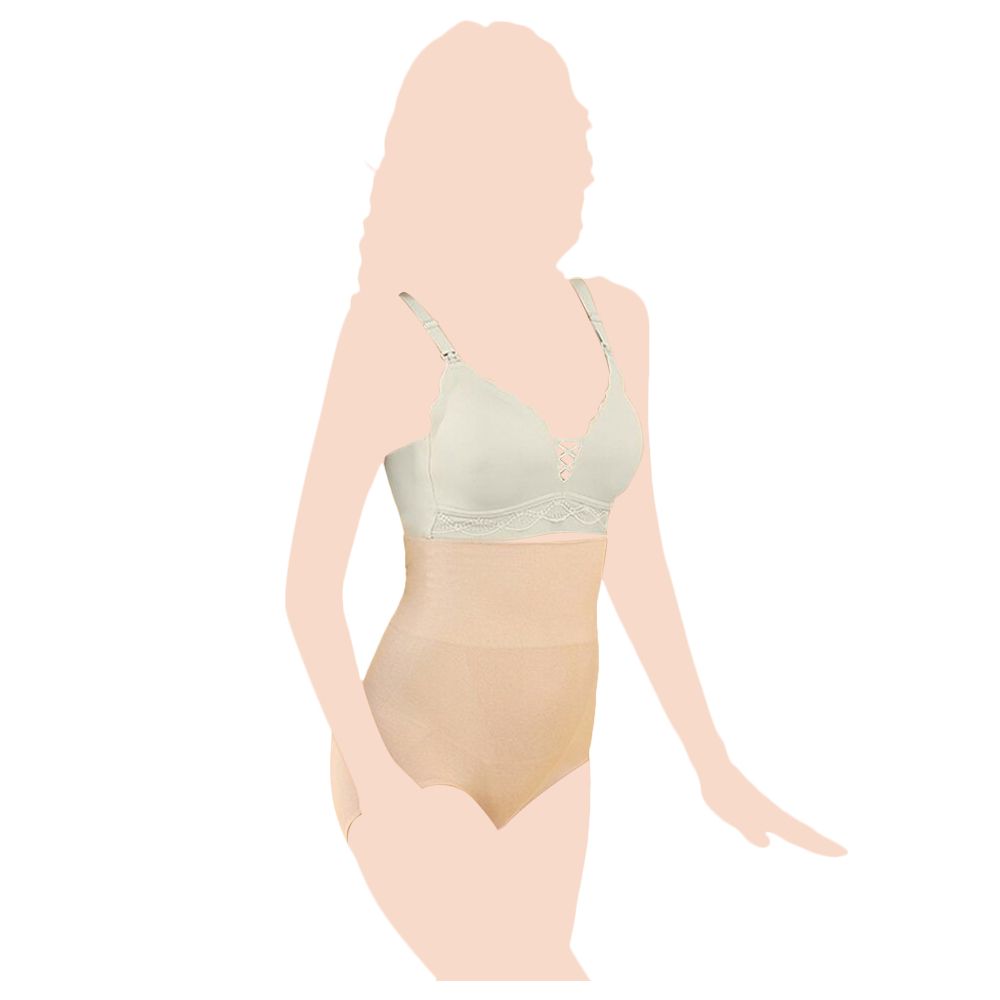 Sunveno - High Waist Maternity Belly Support Panties - Skin