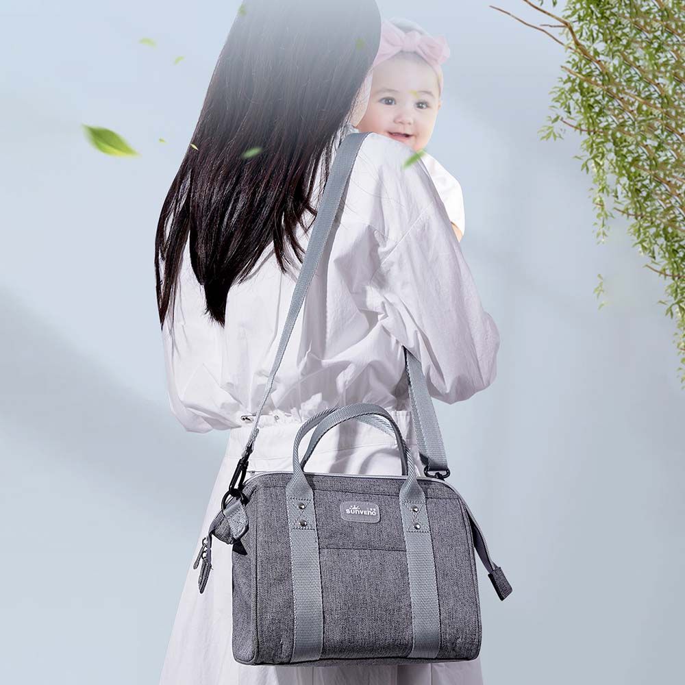 Sunveno - Mini Grab & Go Diaper Bag - Grey