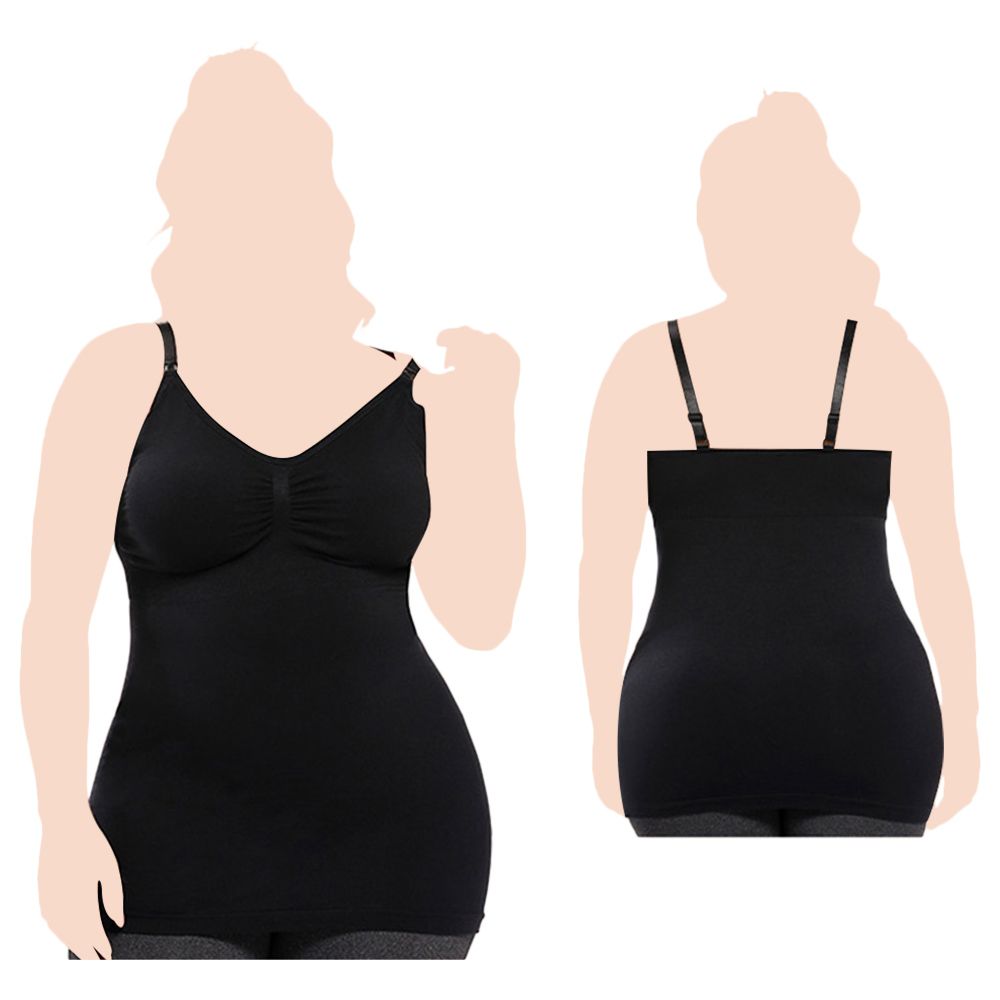 Sunveno - Maternity Nursing Tank Top - Black