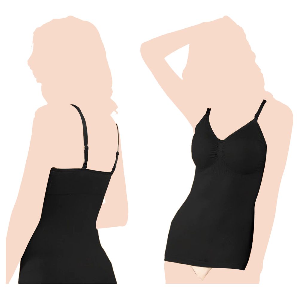 Sunveno - Maternity Nursing Tank Top - Black