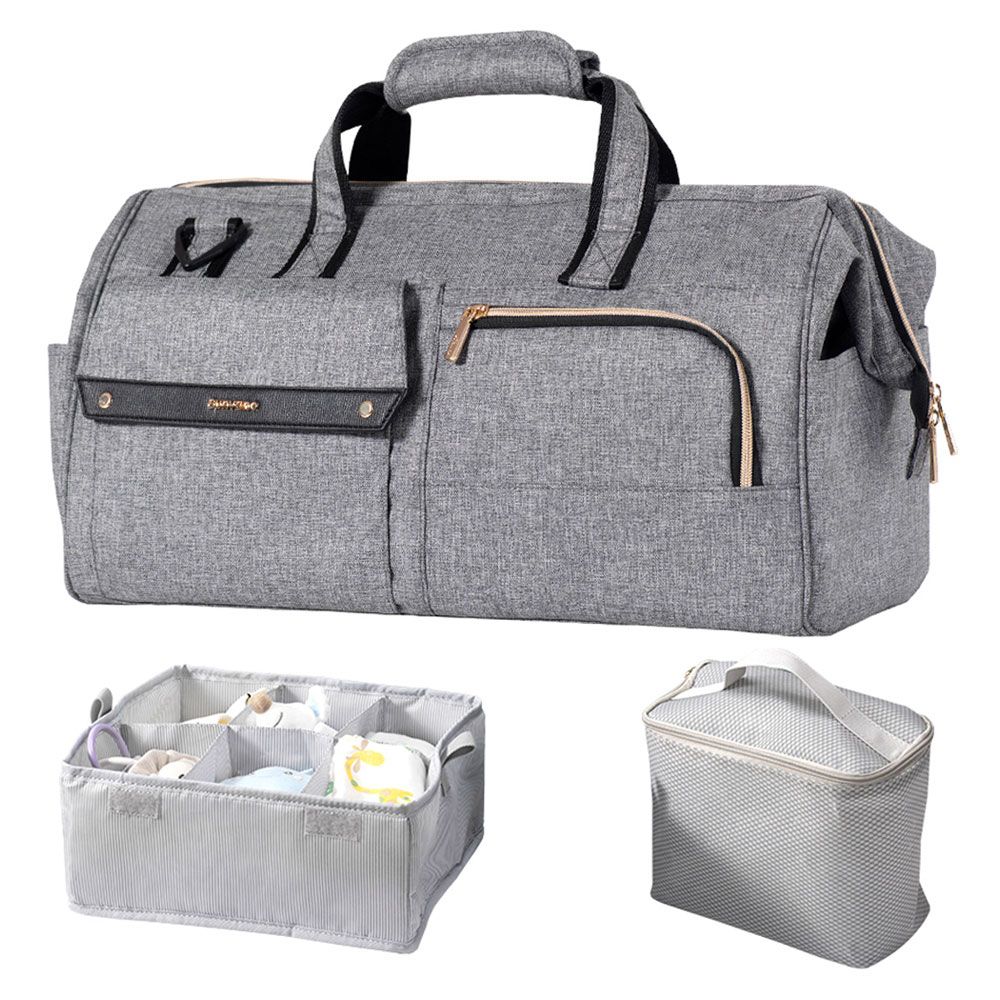 Sunveno - 3-in-1 Diaper Travel Bag - Grey