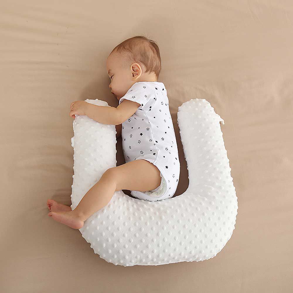 Sunveno - Portable Baby Anti-Spill Milk U Shape Pillow w/ 10 Degree Slope Pad