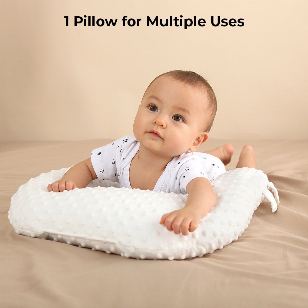 Sunveno - Portable Baby Anti-Spill Milk U Shape Pillow w/ 10 Degree Slope Pad