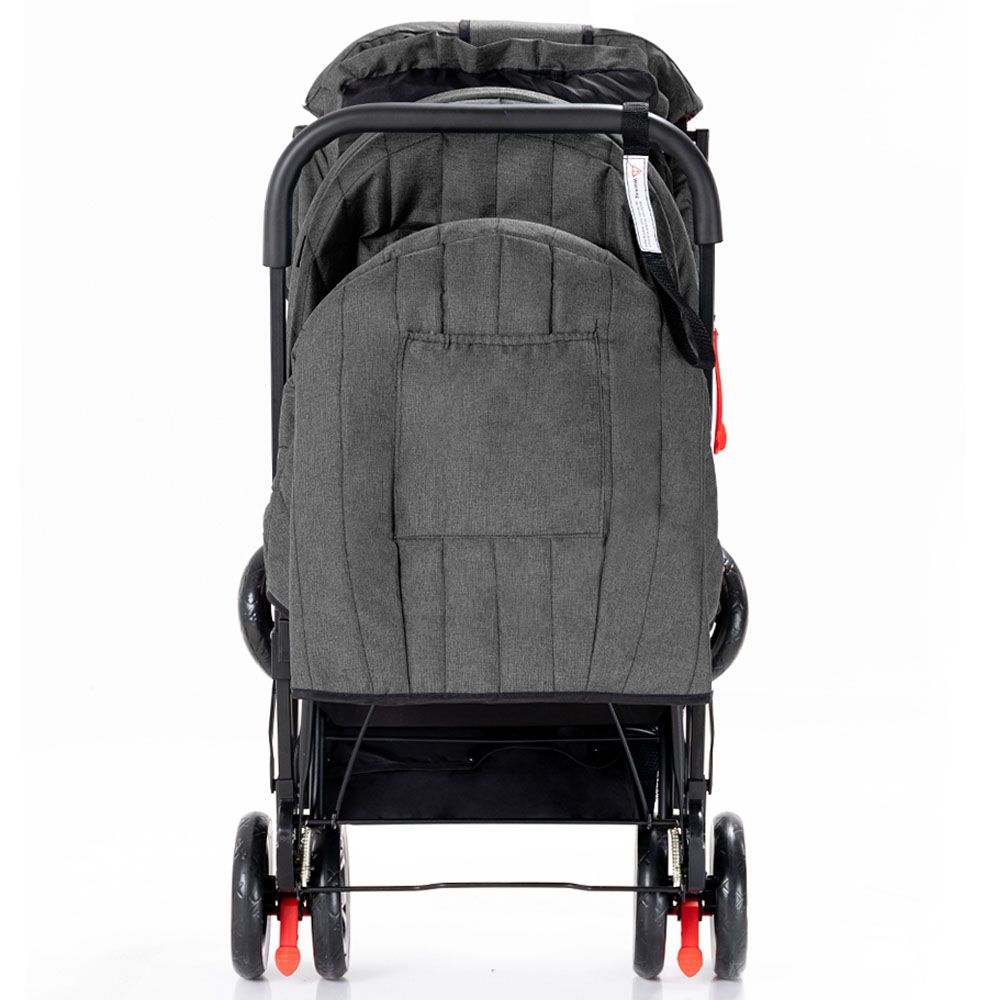 Teknum - Double Baby Stroller - Dark Grey