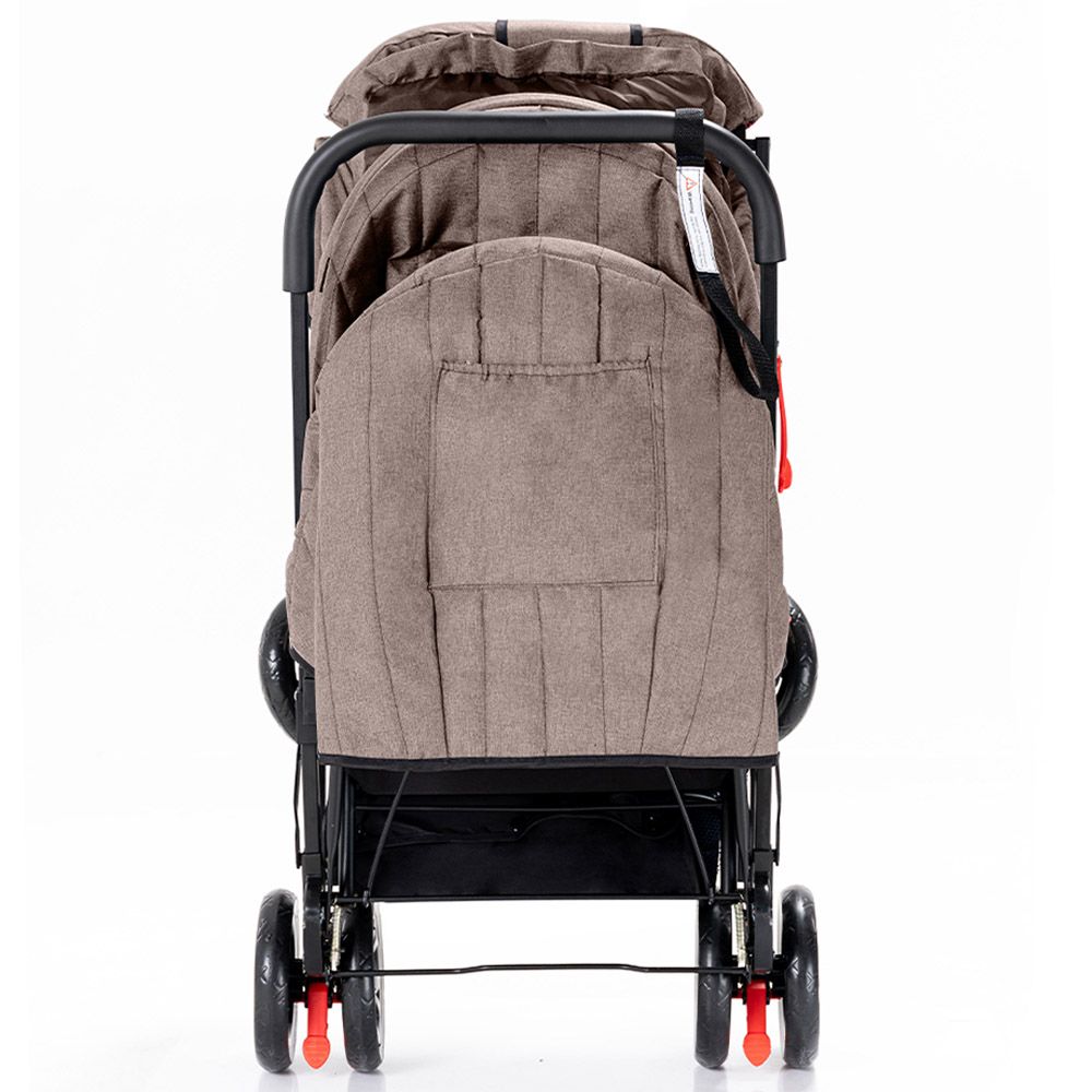 Teknum - Double Baby Stroller - Khaki