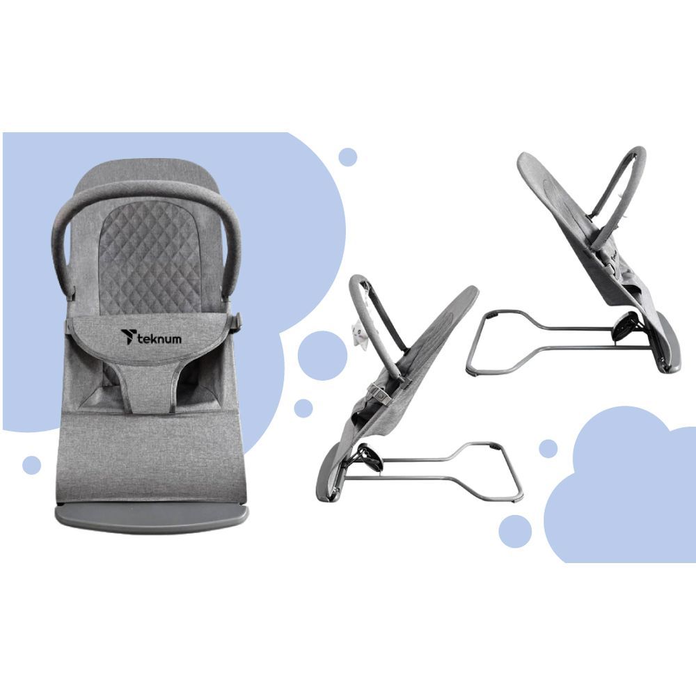 Teknum - 3-Stage Baby Bouncer - Grey