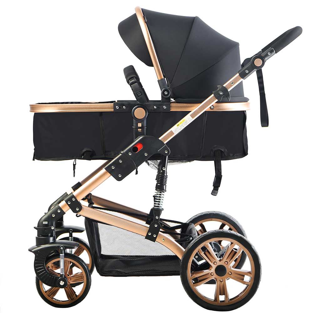 Teknum 3-in-1 Pram Stroller - Story - Black