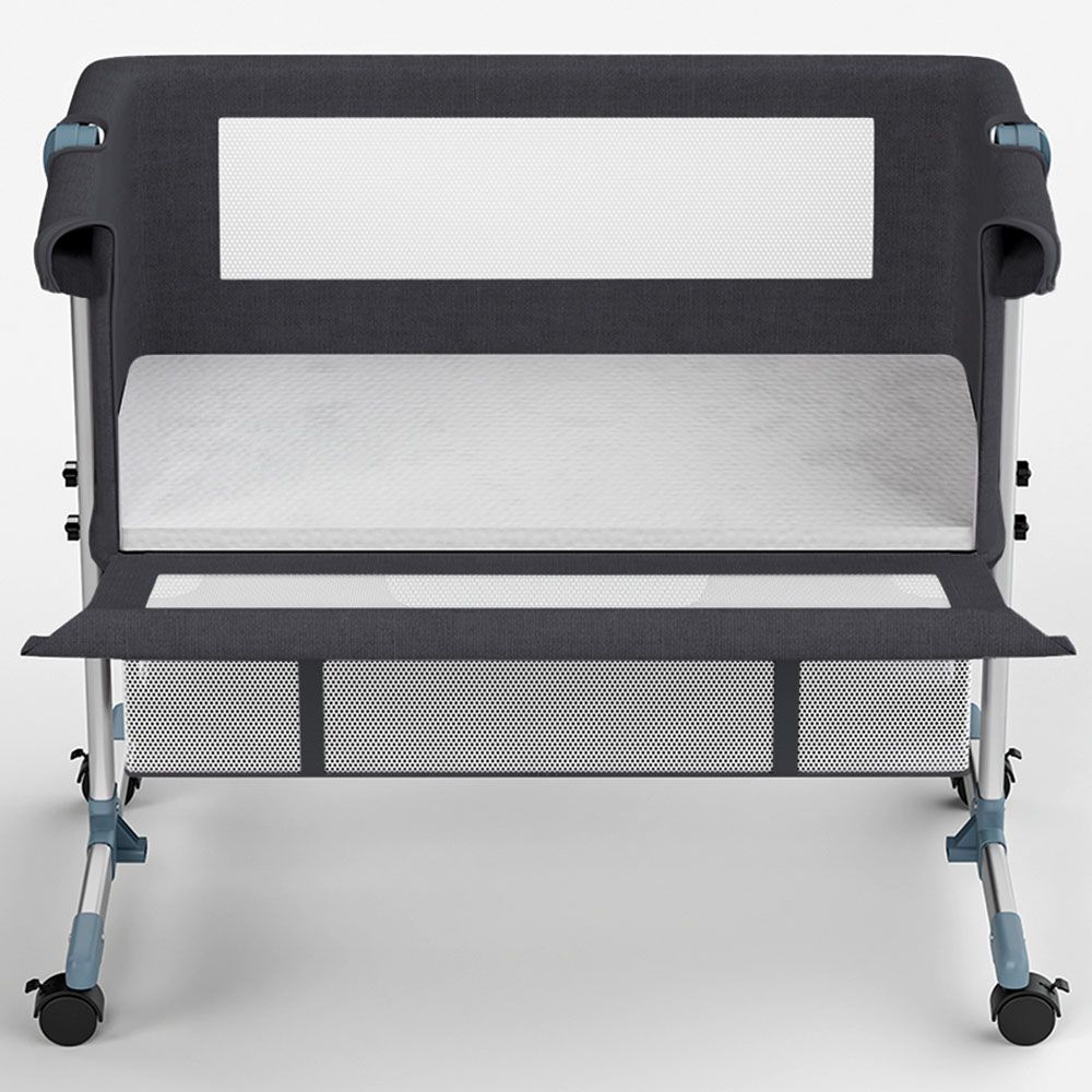 Teknum - Moonlight Bedside Crib - Dark Grey