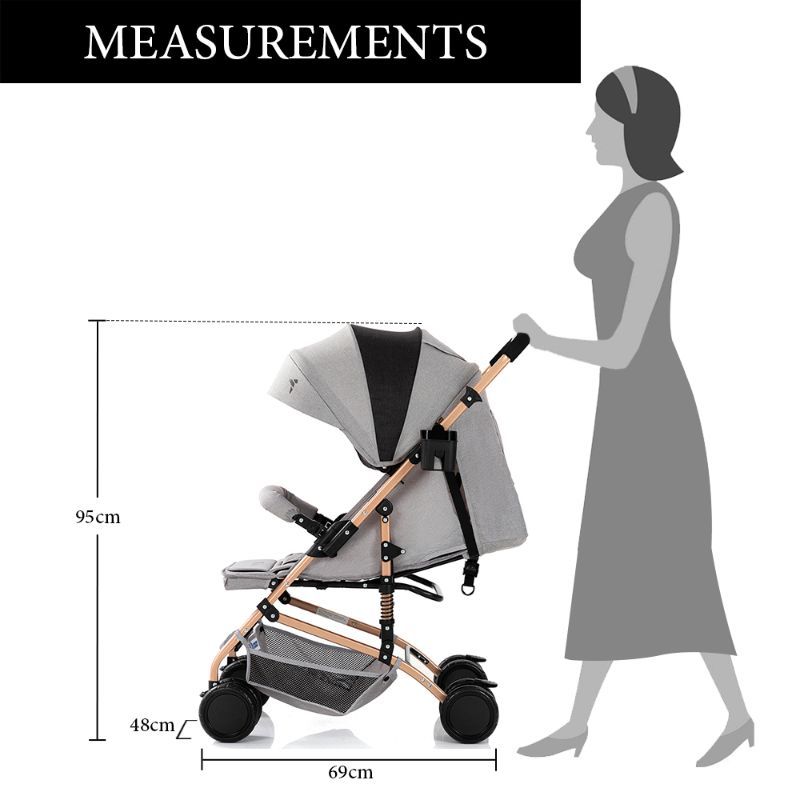 Teknum - Reversible Trip Stroller - Grey