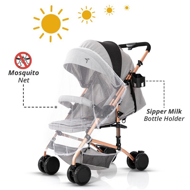 Teknum - Reversible Trip Stroller - Grey