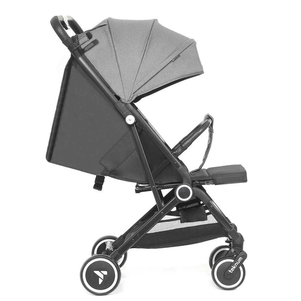 Teknum Travel Cabin Stroller with Coffee Cup Holder - Grey