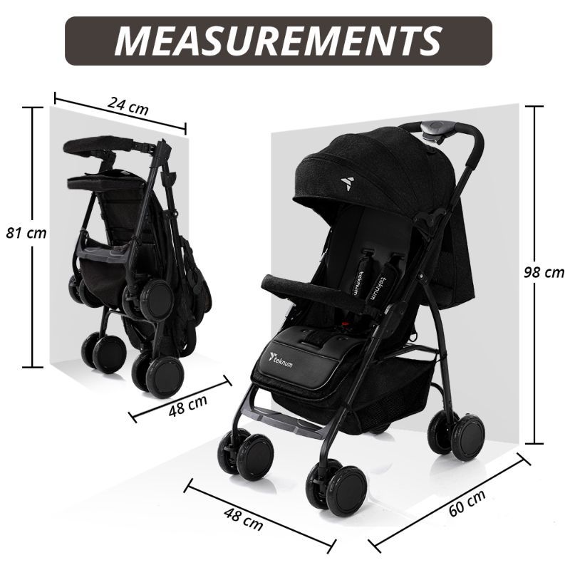 Teknum - Trip Plus Stroller - Black