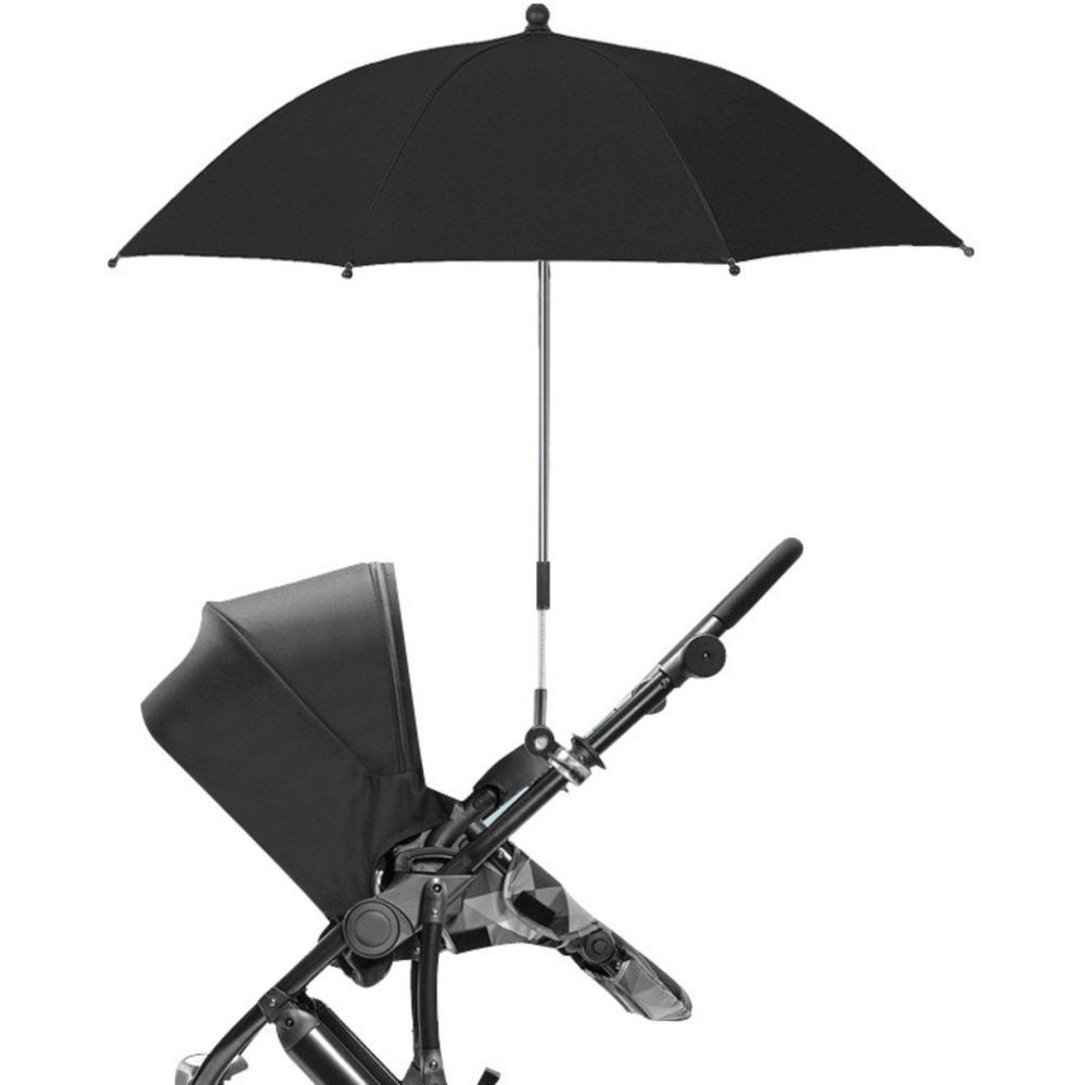 Teknum - Universal Stroller Umbrella W/ Clip - Black