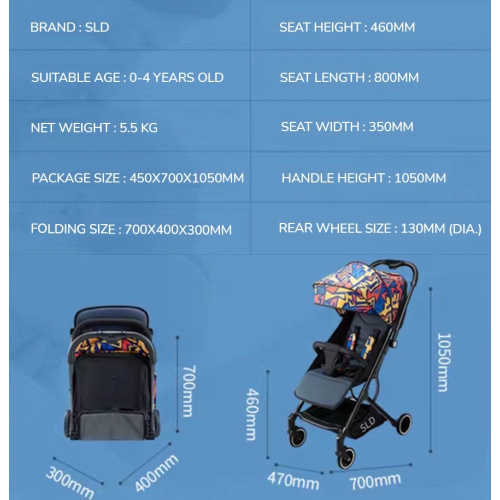 Teknum - Travel Lite Stroller - SLD - Piccaso