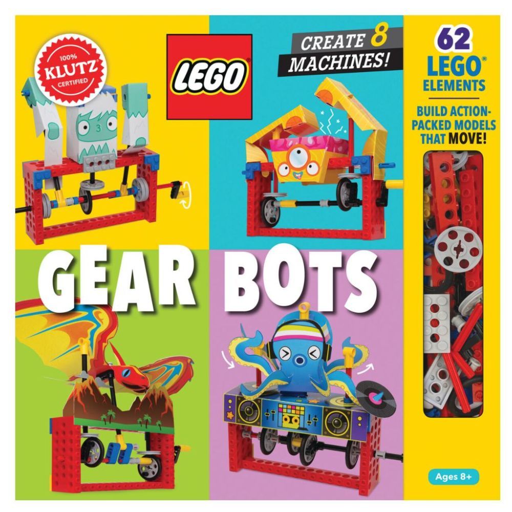 كتاب + مجموعة أنشطة Lego Gear Bots