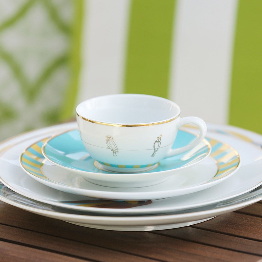 Silsal - Set of 2 Sarb Porcelain Teacups & Saucers