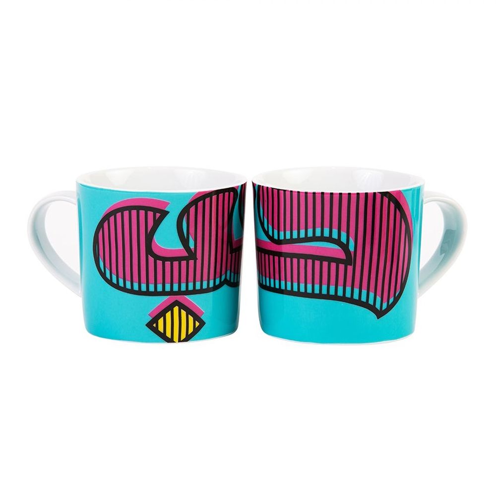 Silsal - Hubb Mug With Gift Box - Turquoise/Pink