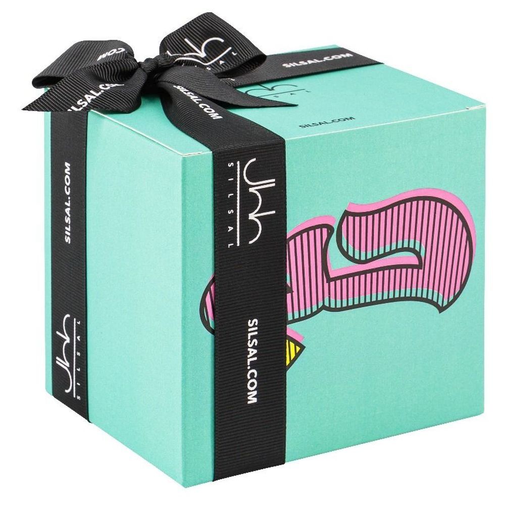 Silsal - Hubb Mug With Gift Box - Turquoise/Pink