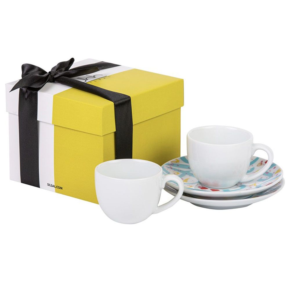 Silsal - Gift Box of 2 Tarateesh Espresso Cups - Turquoise