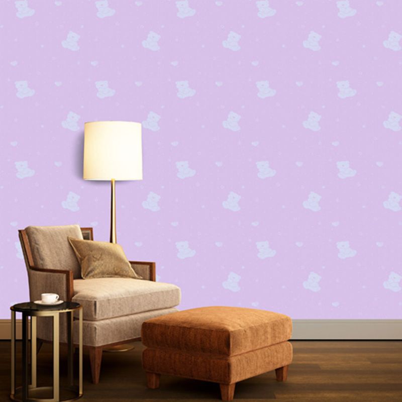 Fujikawa - Teddy Bear Children Wallpaper - Violet