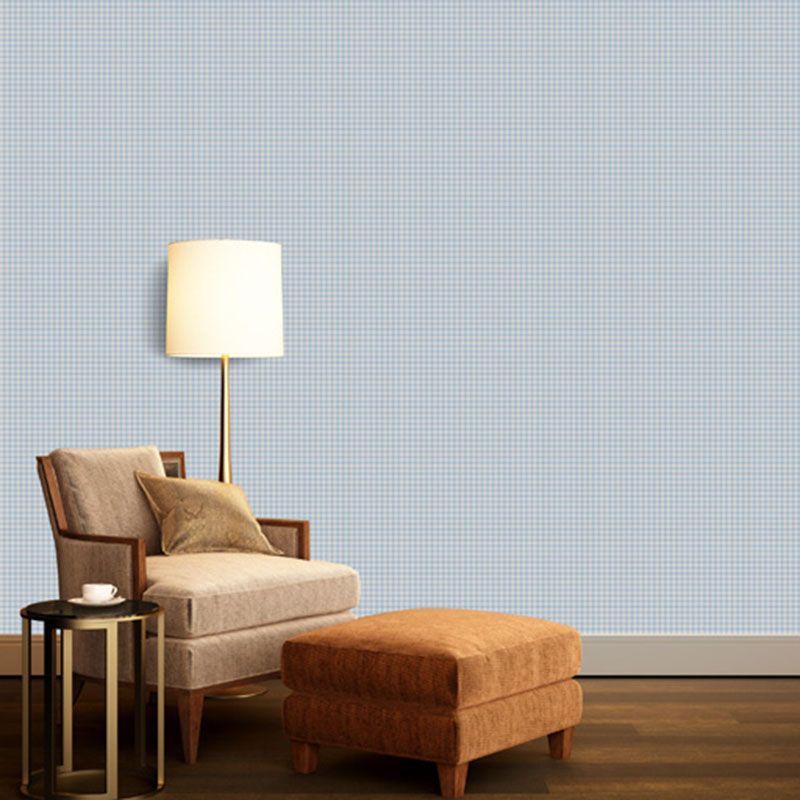 Fujikawa - Checkered Children Wallpaper - Light Blue