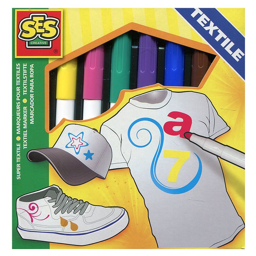 SES Creative - Textile Markers 8 Colours