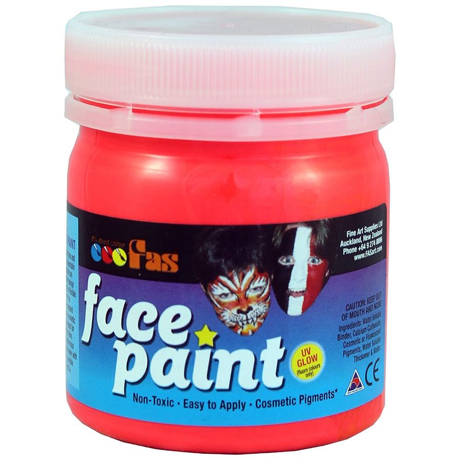 Raymond - Pro Face Paint 120ml Fluo Red