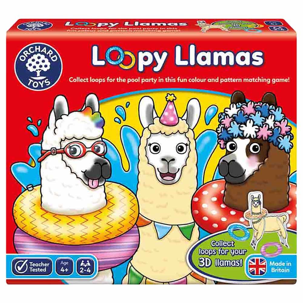 لعبة لوحية Loopy Llamas من Orchard Toys