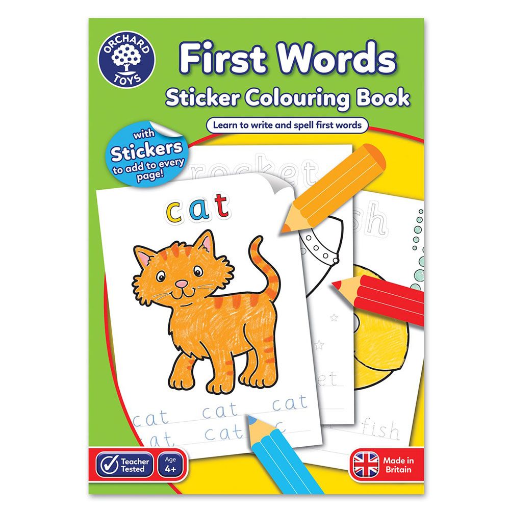 كتاب التلوين First Words Colouring Book من ماركة ألعاب اورشارد