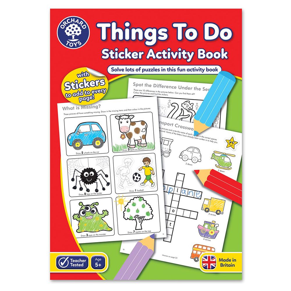 Orchard Toys - Things To Do Activity Book