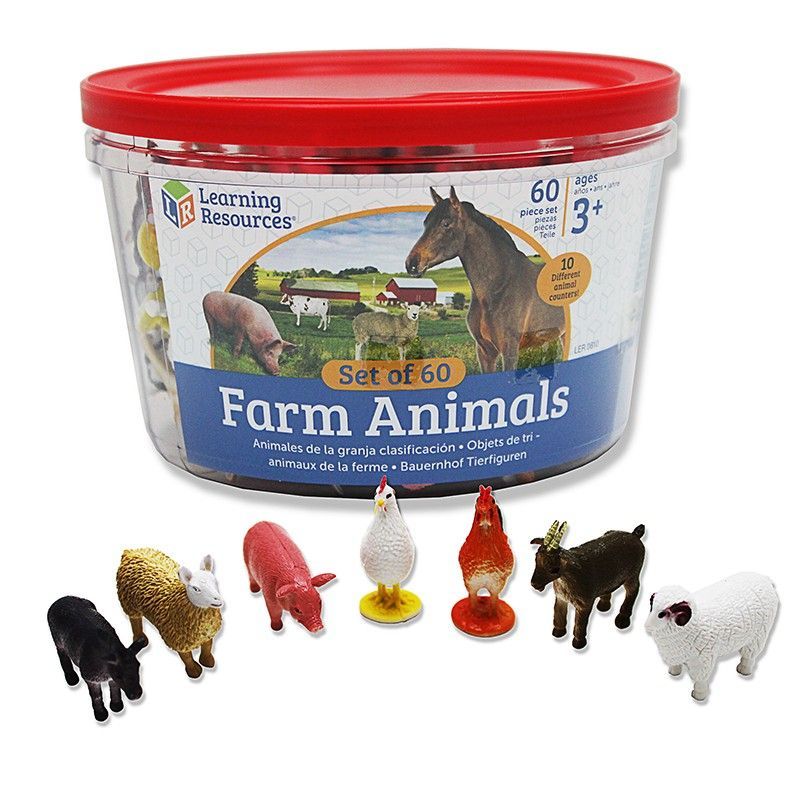 Learning Resources - Farm Animal Counters Set of 60