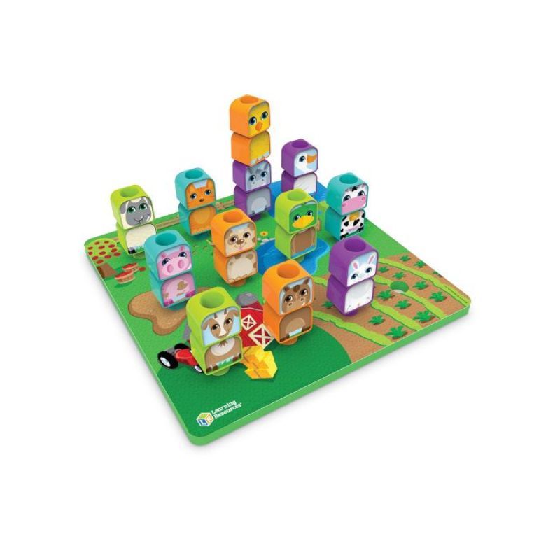 Learning Resources - Peg Friends Stacking Farm