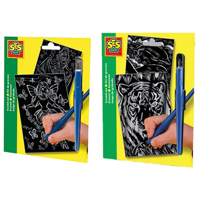 Ses creative - Silver Tiger Dolphin Scratch Set