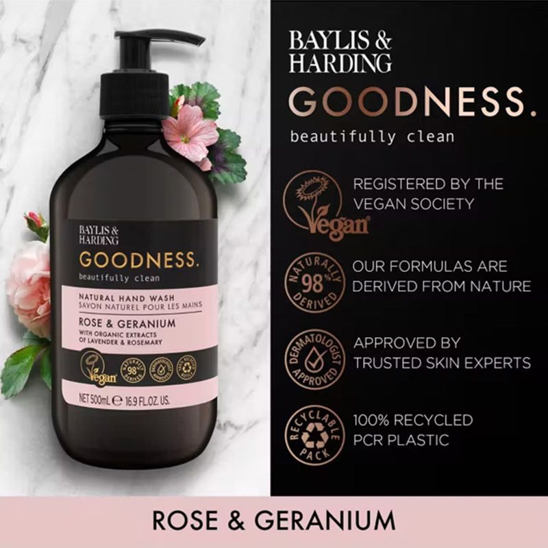 Baylis & Harding - Goodness Rose & Geranium Hand Wash - 500ml