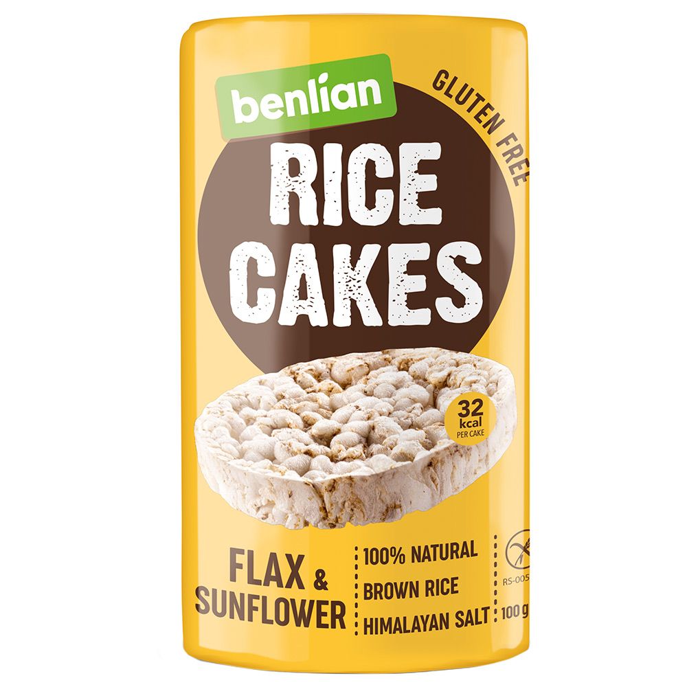 Benlian - Rice Cakes Flax & Sunflower - 100g