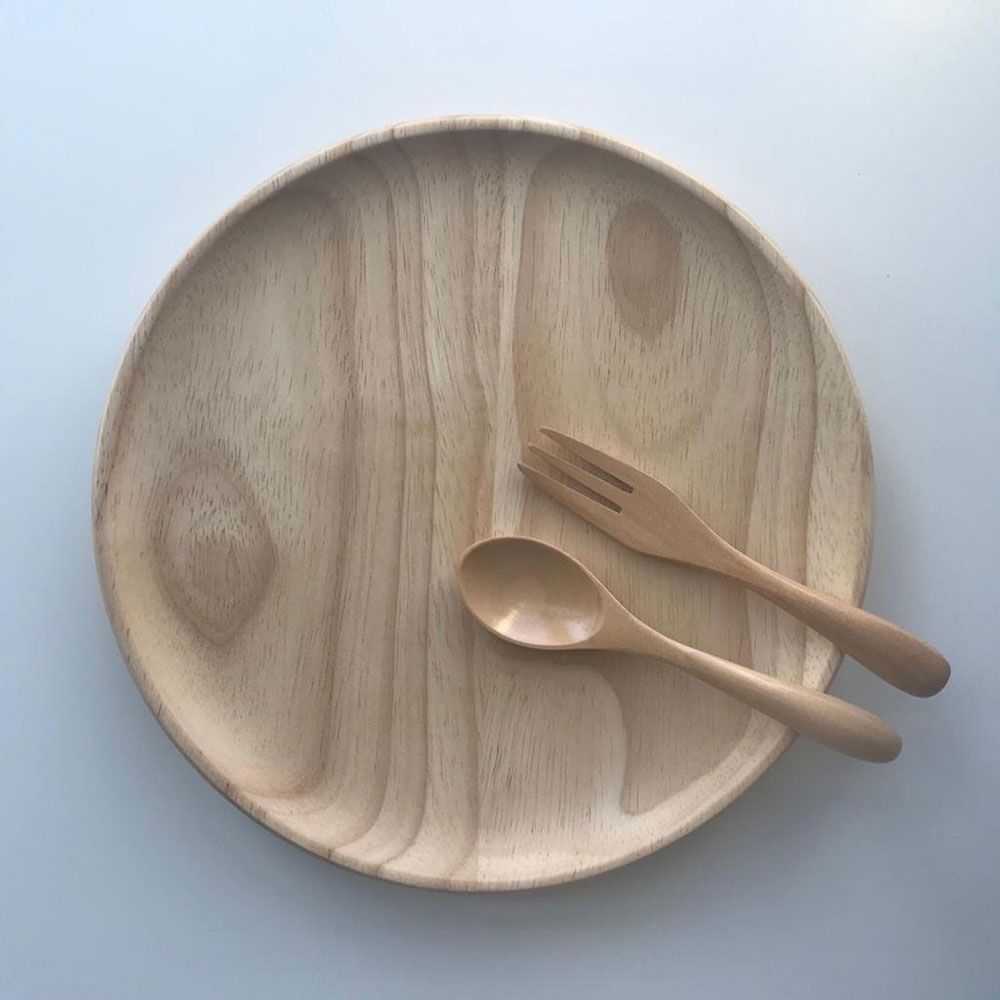 Dove and Dovelet - Eco Wood Toddler Feeding Set