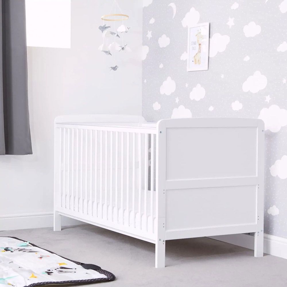 Baby Elegance - Travis Cot Bed - White (Exclusive)