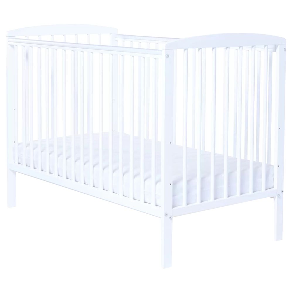 Baby Elegance - Starlight Wooden Cot - White