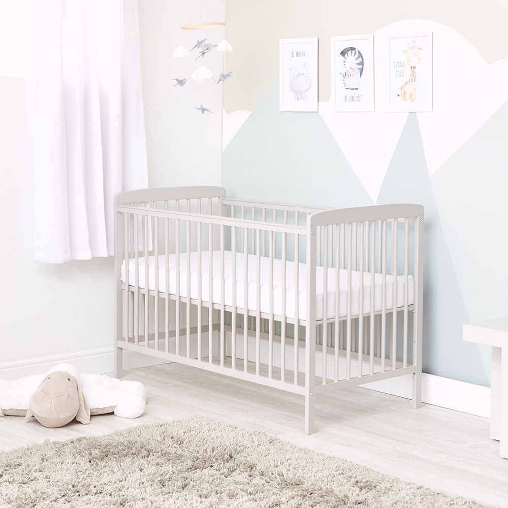 Baby Elegance - Starlight Wooden Cot - Grey