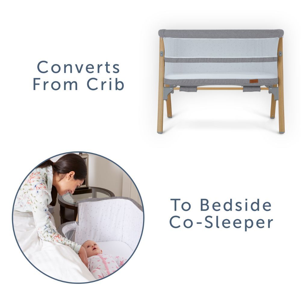 Baby Elegance - Night Night Bedside Crib - Beach Wood (Exclusive)