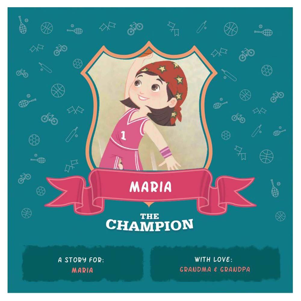 كتاب The Champion - قابل للتخصيص - للبنات