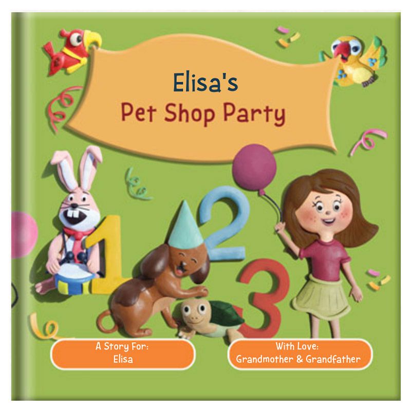 كتاب Pet Shop Party - قابل للتخصيص - للبنات