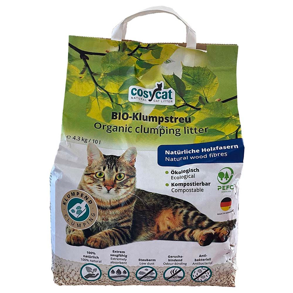 Cosycat - Natural Bio-Organic Clumping Litter 4.3Kg / 10L