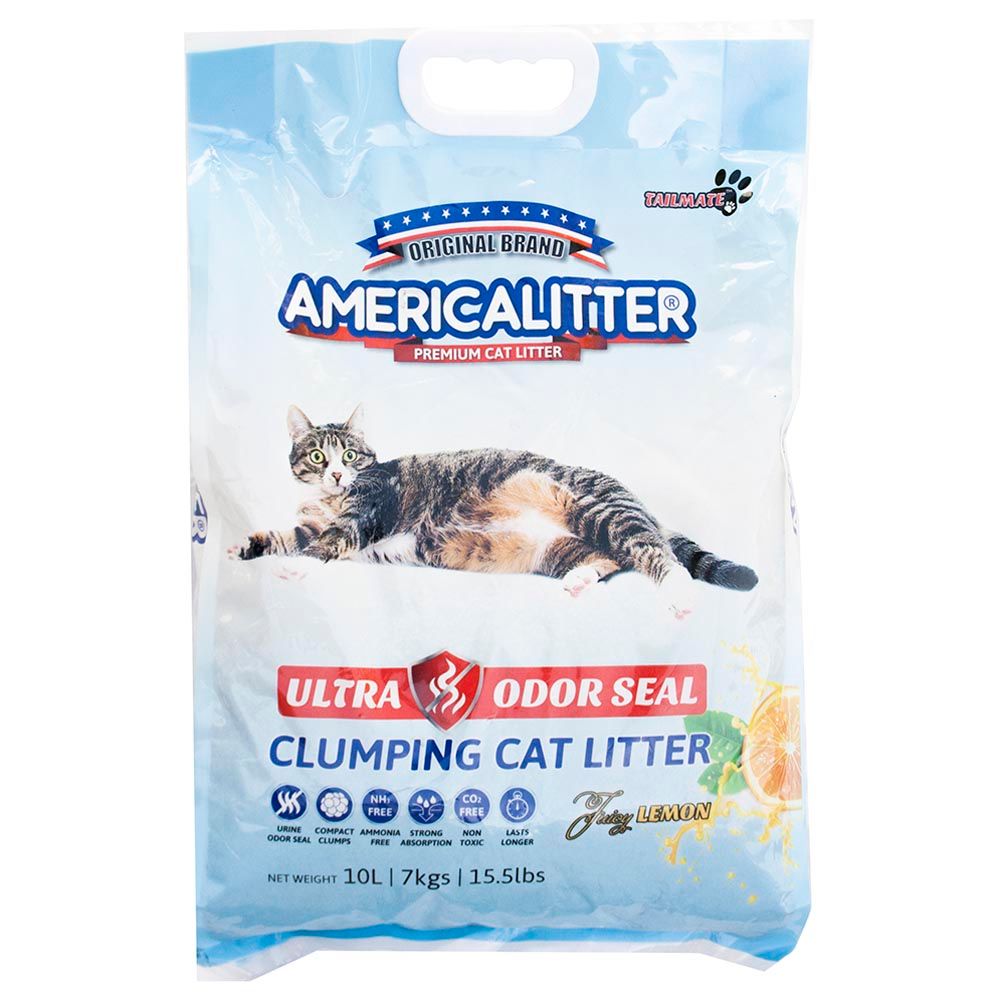 America Litter - Cat Litter Ultraodor Seal - Lemon - 10L