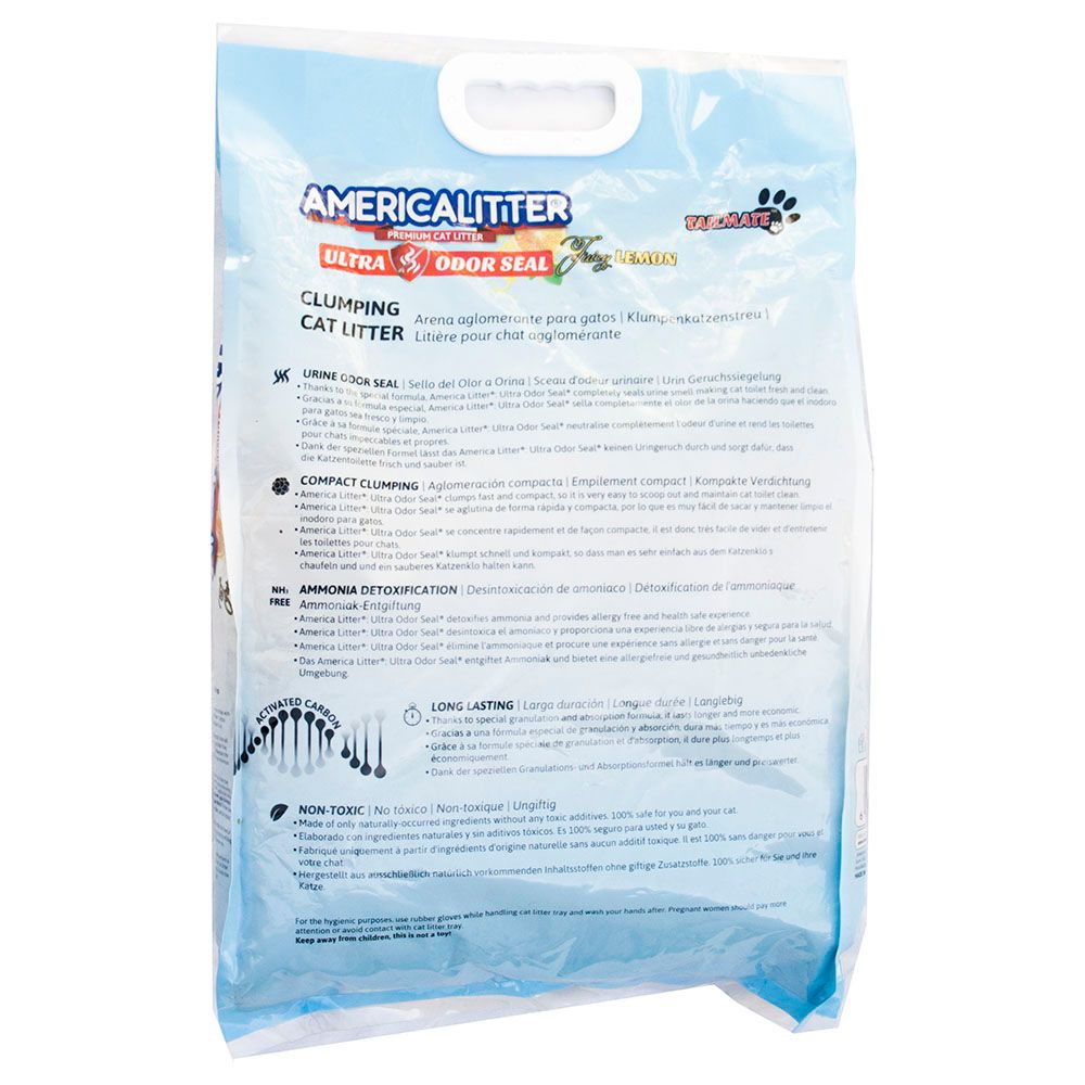 America Litter - Cat Litter Ultraodor Seal - Lemon - 10L